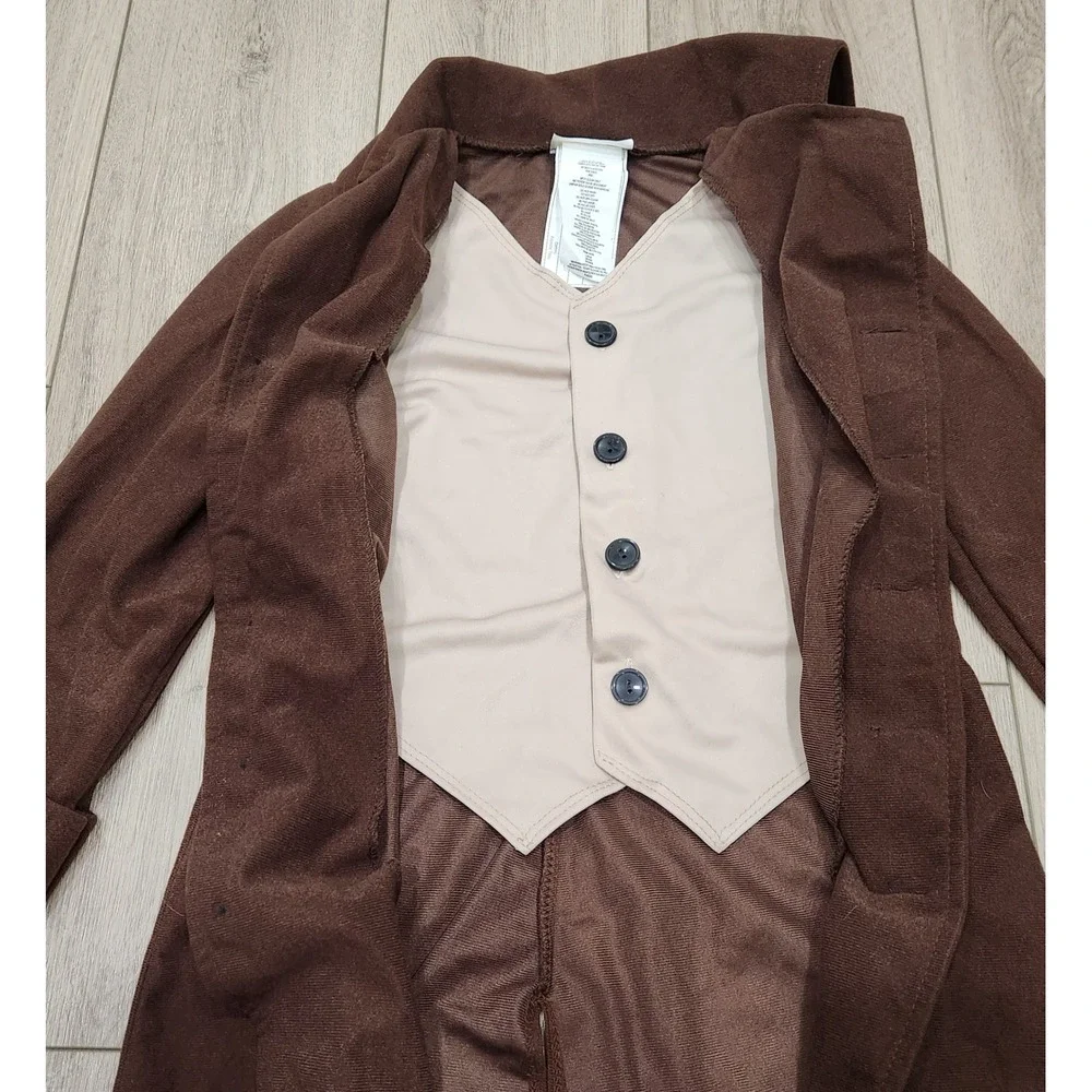 California Costumes Kids L Colonial Brown Tailcoat Attached Vest Hamilton Style